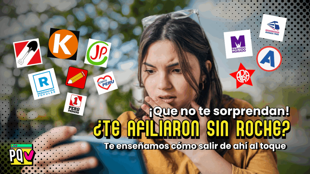 Cómo desafiliarte de un partido político en Perú sin costo y al toquesito.